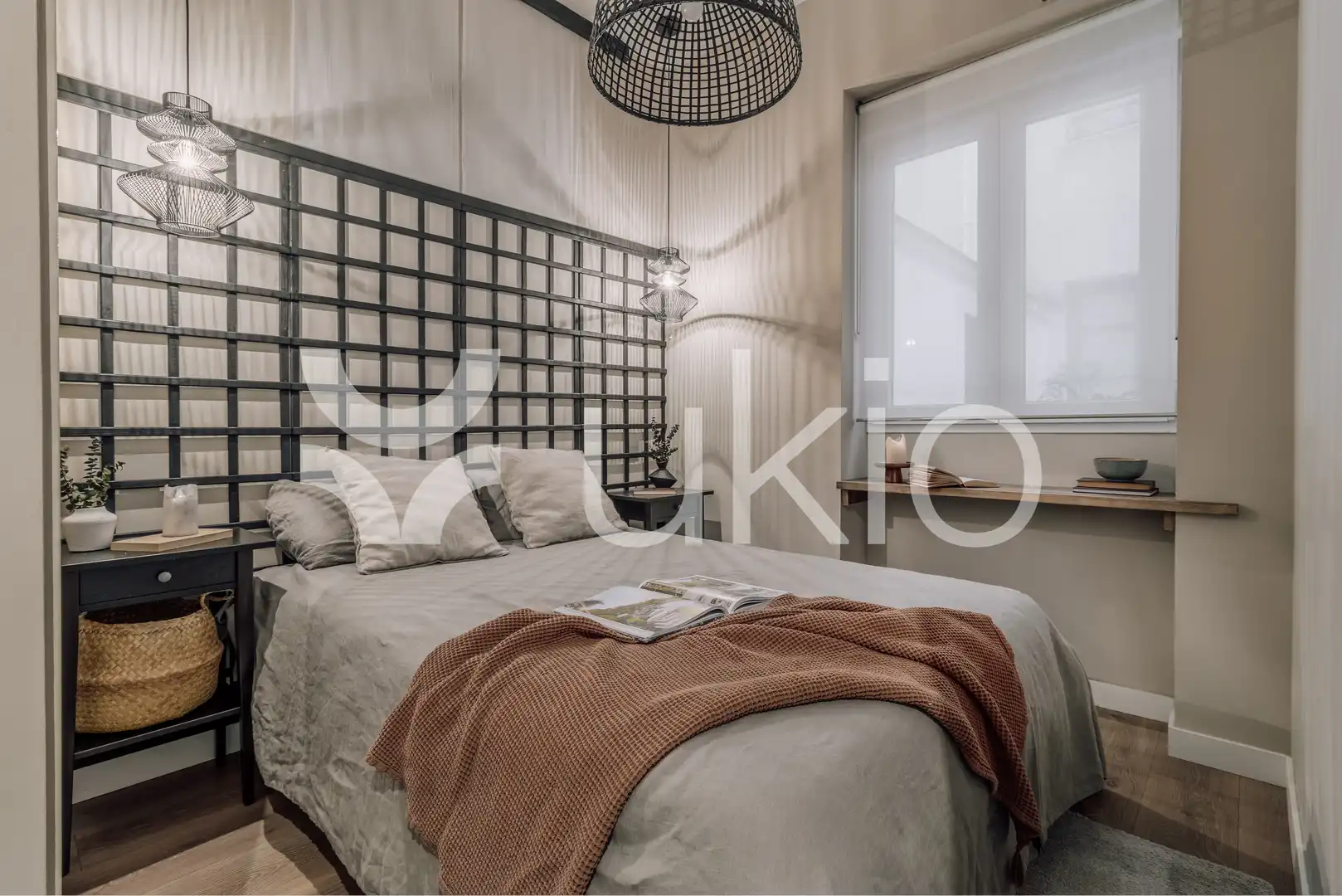 Schlafzimmer von Wohnungen zur Miete in Madrid mit Klimaanlage, Heizung und Terrasse