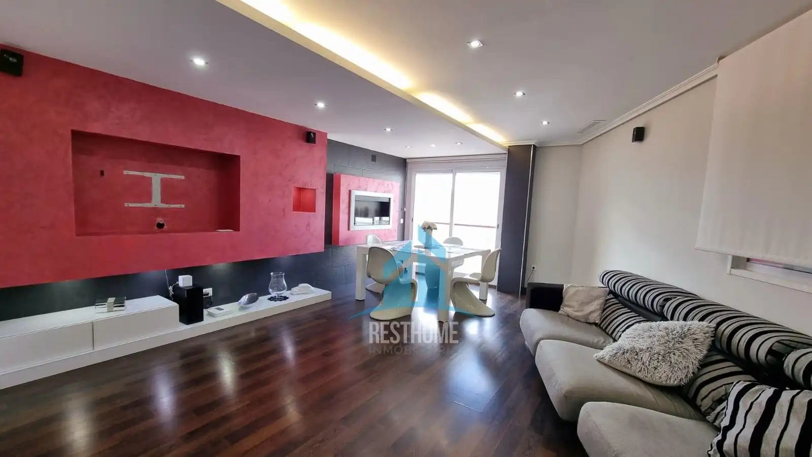 Sala de estar de Dúplex de alquiler en Gandia con Aire acondicionado, Calefacción y Parquet