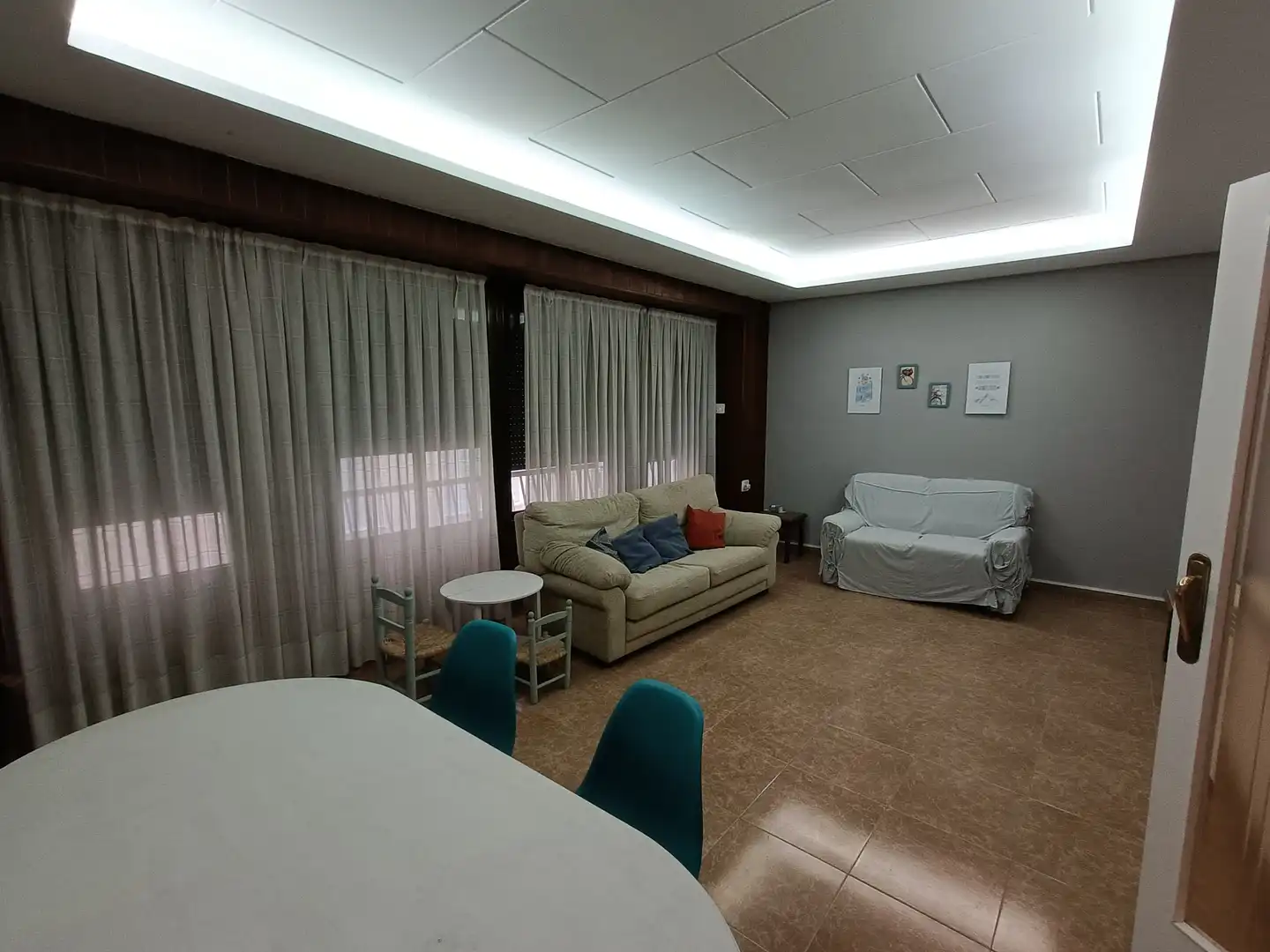 Sala de estar de Casa o chalet en venta en Burriana / Borriana con Calefacción, Parquet y Terraza