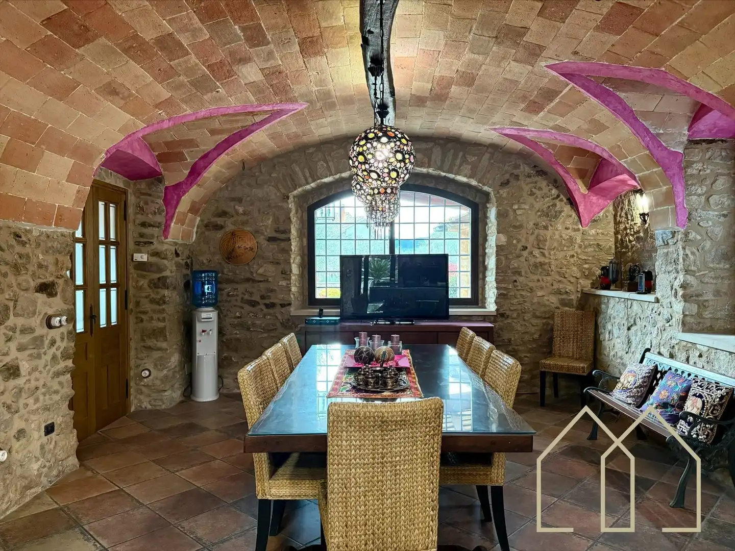 Comedor de Casa o chalet en venta en Sant Joan de Mollet con Aire acondicionado, Calefacción y Jardín privado