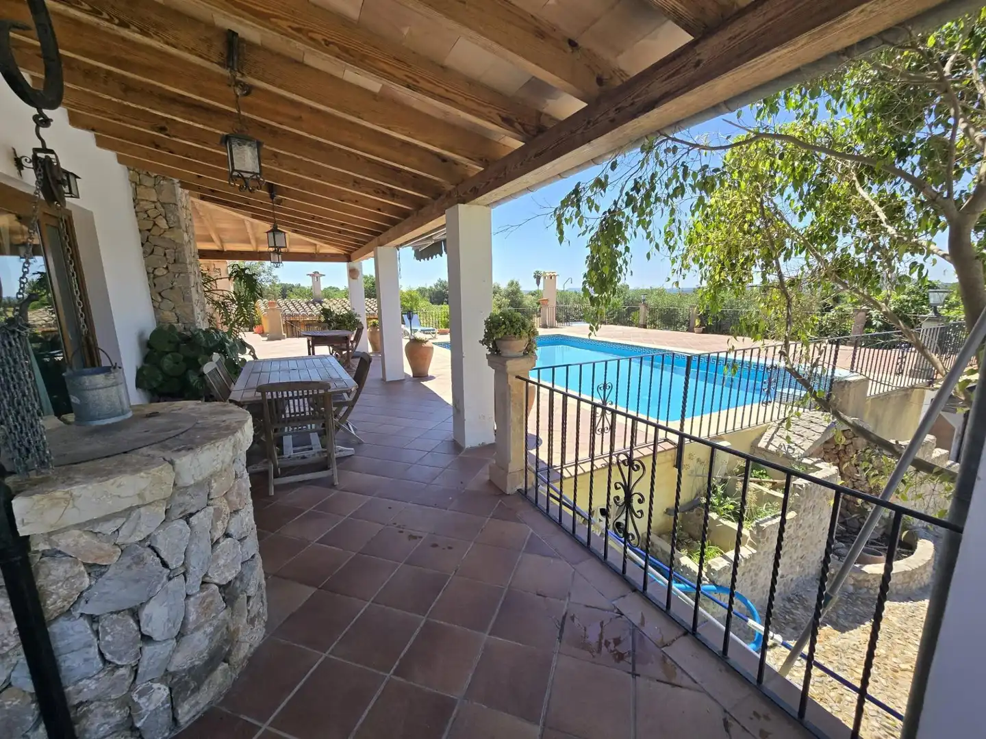Terrasse von Haus oder Chalet zum Verkauf in Campanet mit Klimaanlage, Heizung und Privatgarten