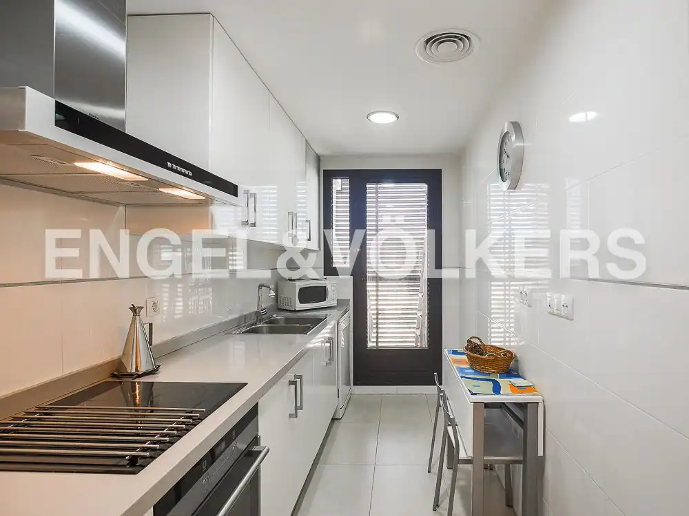 Cocina de Piso de alquiler en Alboraya con Aire acondicionado, Calefacción y Jardín privado