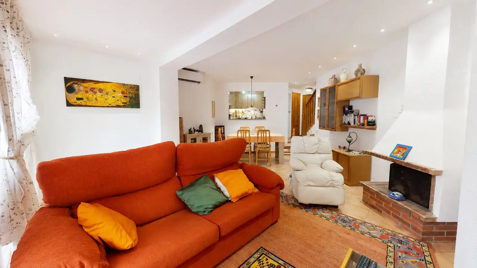 Sala d'estar de Casa o xalet en venda en Alicante / Alacant amb Aire condicionat, Calefacció i Terrassa