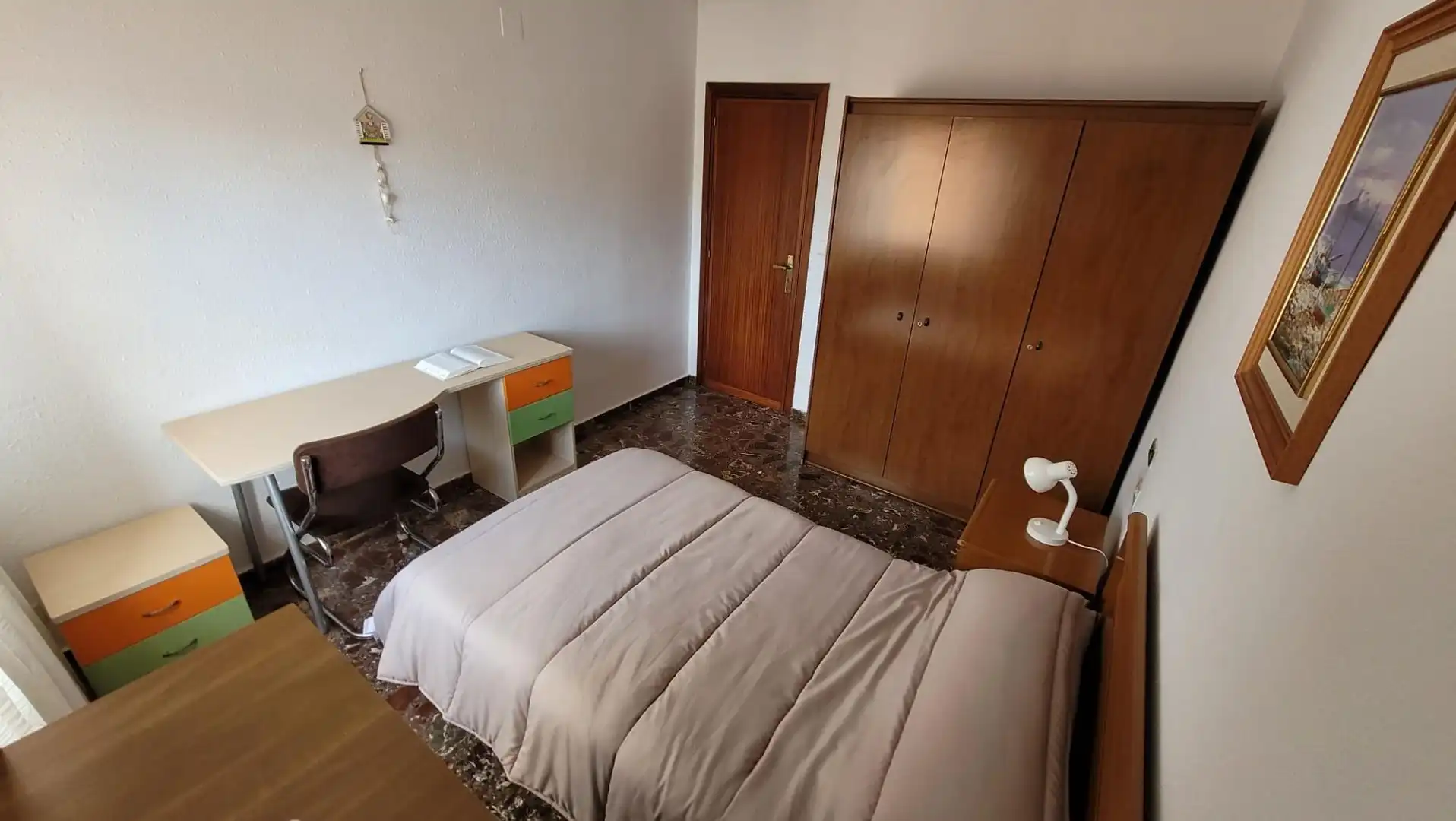 Schlafzimmer von Wohnung zur Miete in Teruel mit Heizung, Terrasse und Möbliert