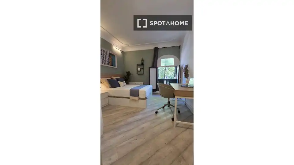 Bedroom of Flat for rent in Barcelona  with Air Conditioner, Heating and Furnished