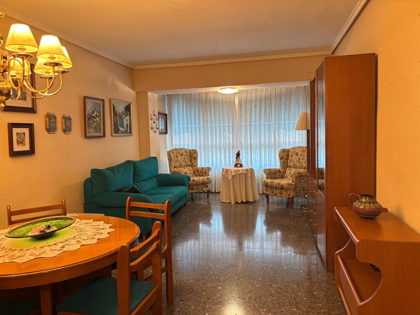Living room of Flat for sale in  Valencia Capital  with Air Conditioner and Terrace