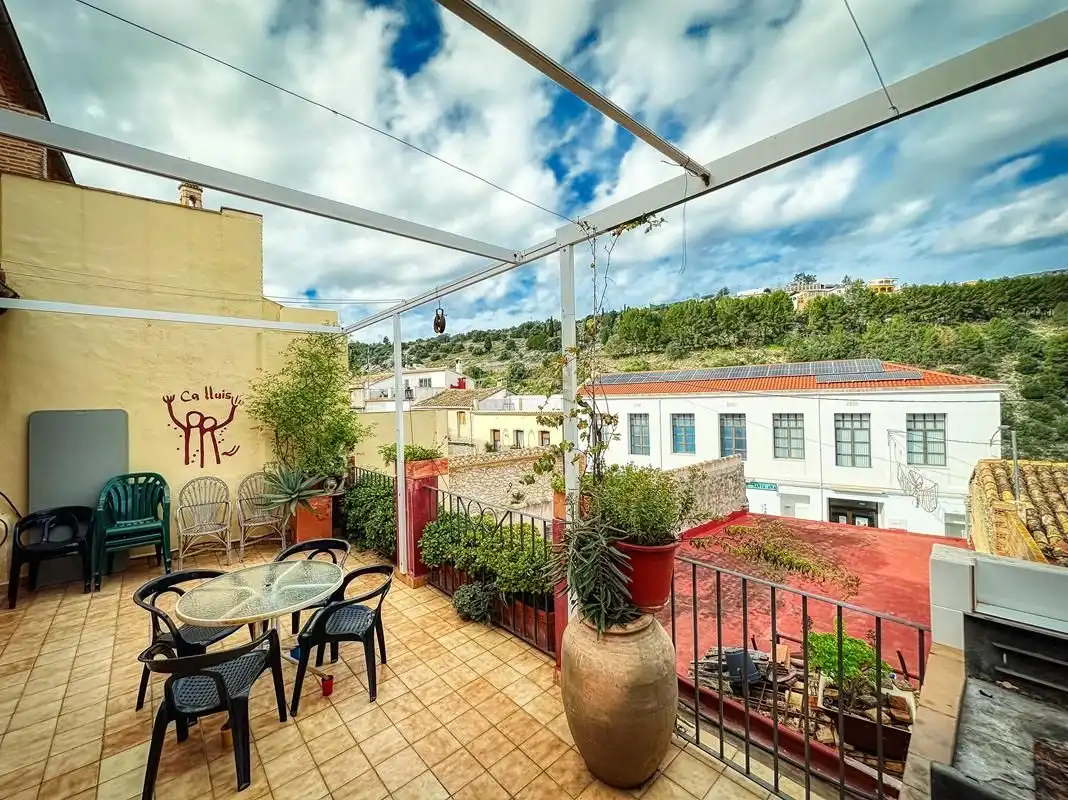 Terraza de Casa o chalet en venta en La Vall de Laguar con Aire acondicionado, Calefacción y Jardín privado