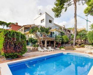 Vista exterior de Casa o xalet en venda en Castelldefels amb Aire condicionat, Calefacció i Jardí privat