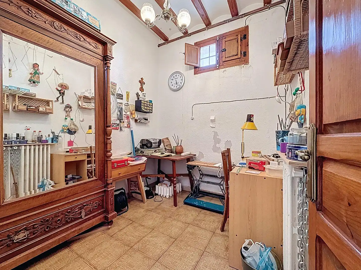 Cocina de Finca rústica en venta en Castalla con Jardín privado, Terraza y Piscina