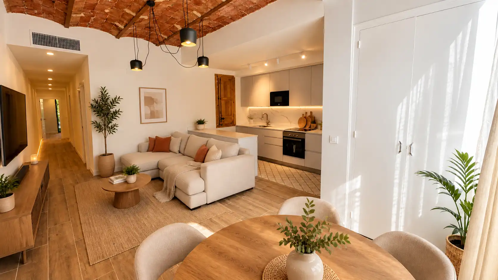 Living room of Flat for sale in Barcelona  with Air Conditioner, Heating and Oven