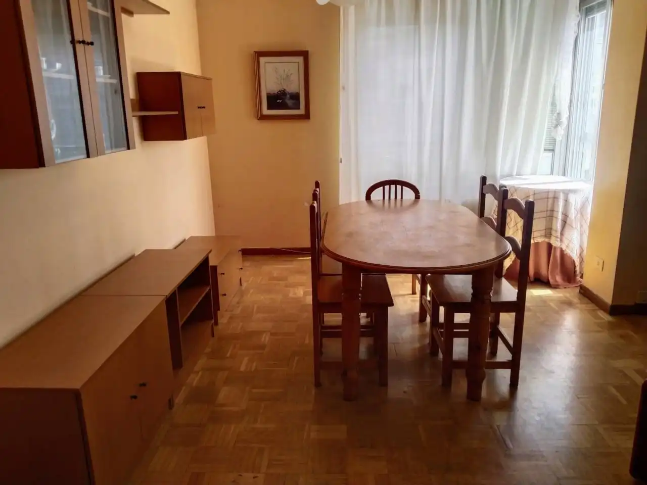 Dining room of Flat for rent in Burgos  with Heating, Parquet flooring and Terrace