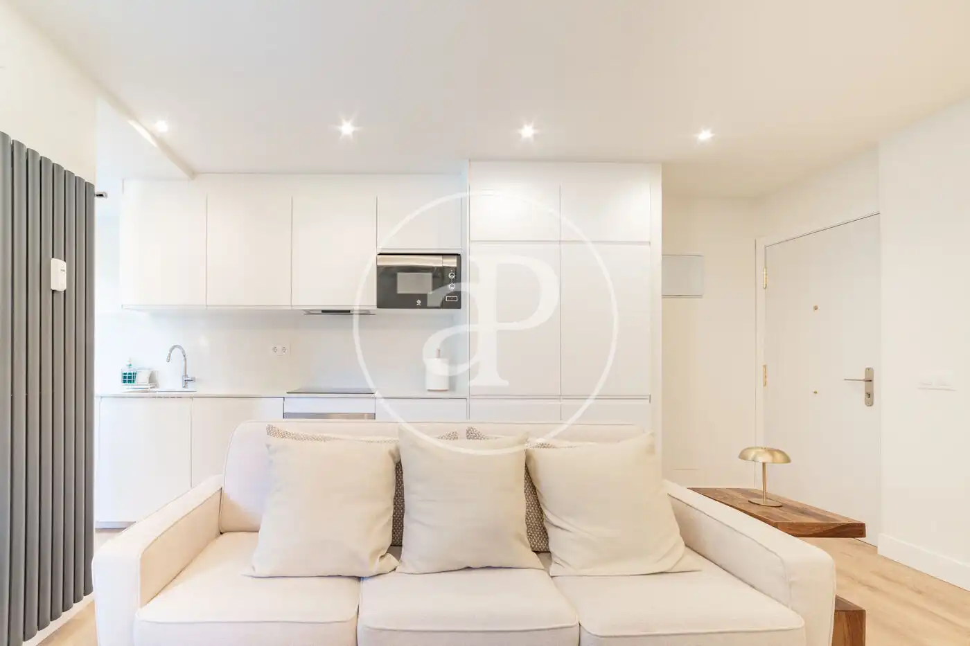 Living room of Flat for rent in Madrid  with Air Conditioner, Heating and Furnished