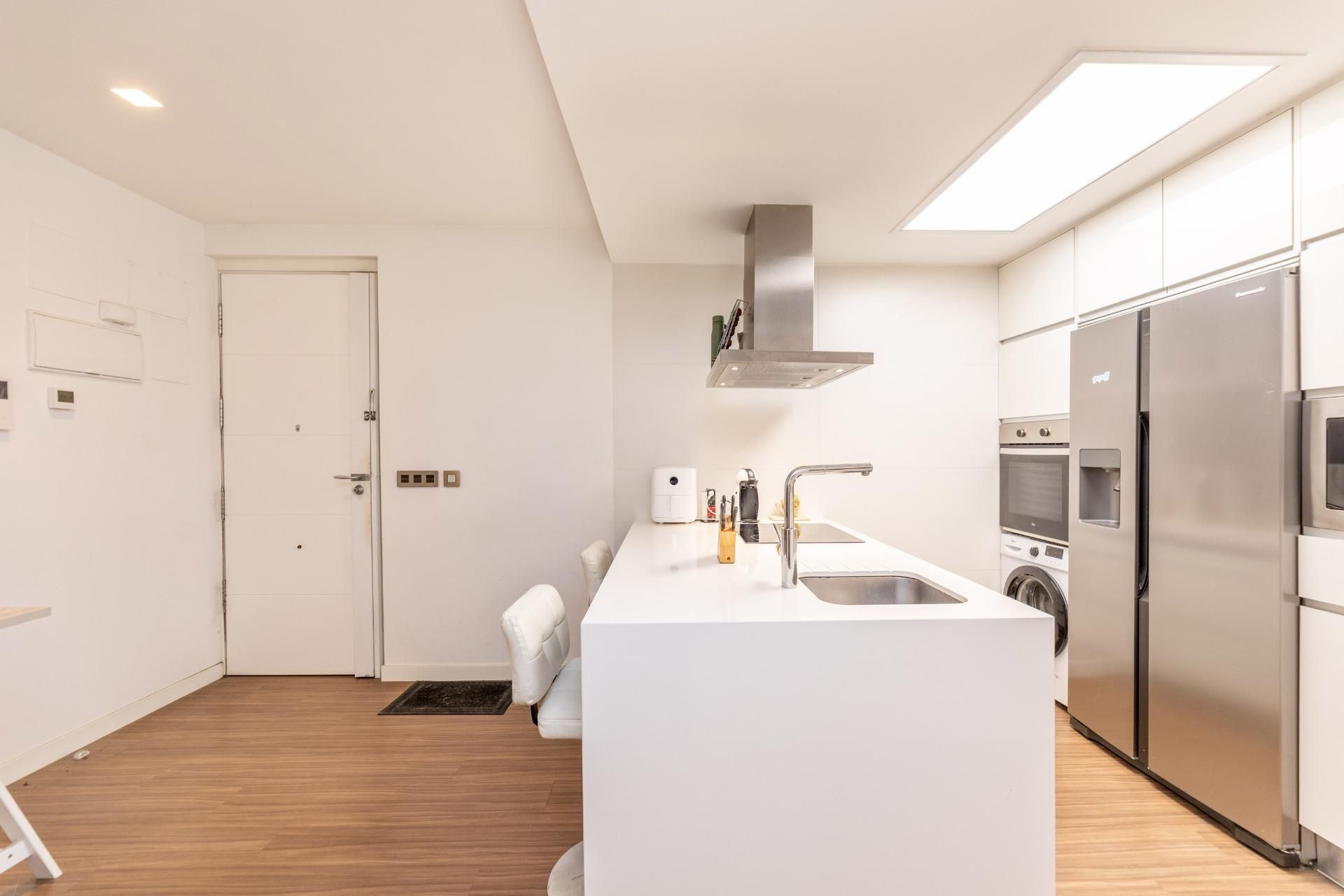Kitchen of Apartment for sale in  Madrid Capital  with Heating, Terrace and Balcony