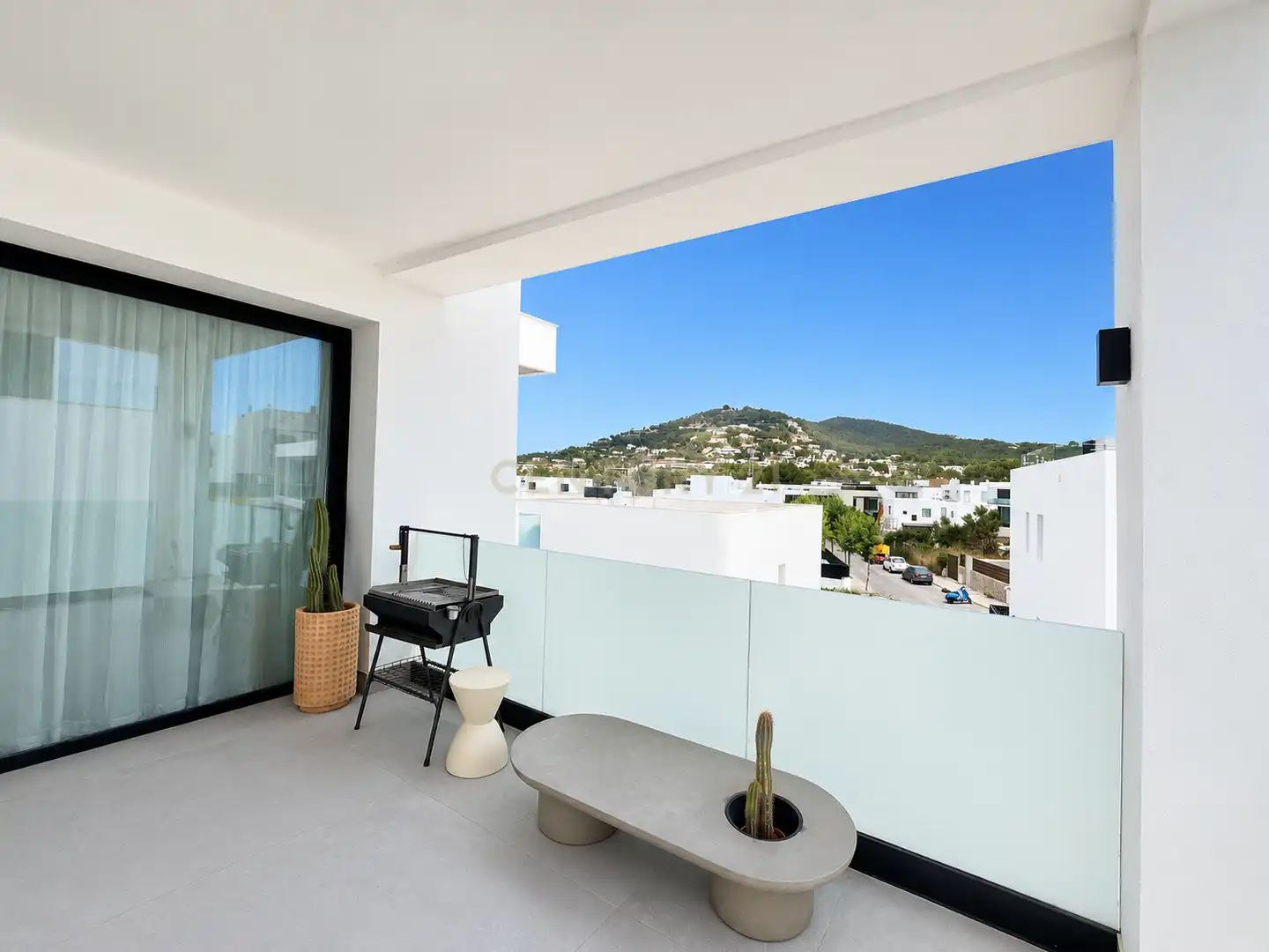 Terrassa de Casa o xalet de lloguer en Santa Eulària des Riu amb Aire condicionat, Jardí privat i Traster