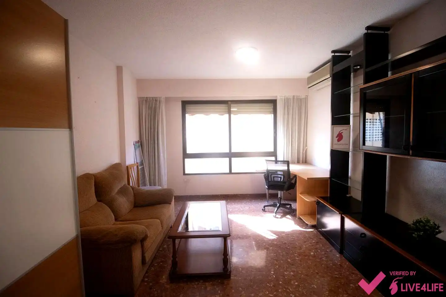 Living room of Flat for share in Valencia  with Air Conditioner and Furnished