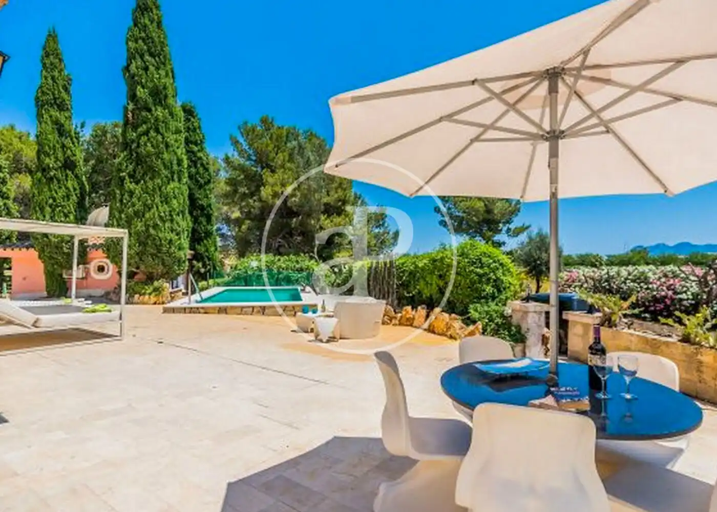 Garden of Houses for rent in Pollença  with Air Conditioner, Private garden and Terrace