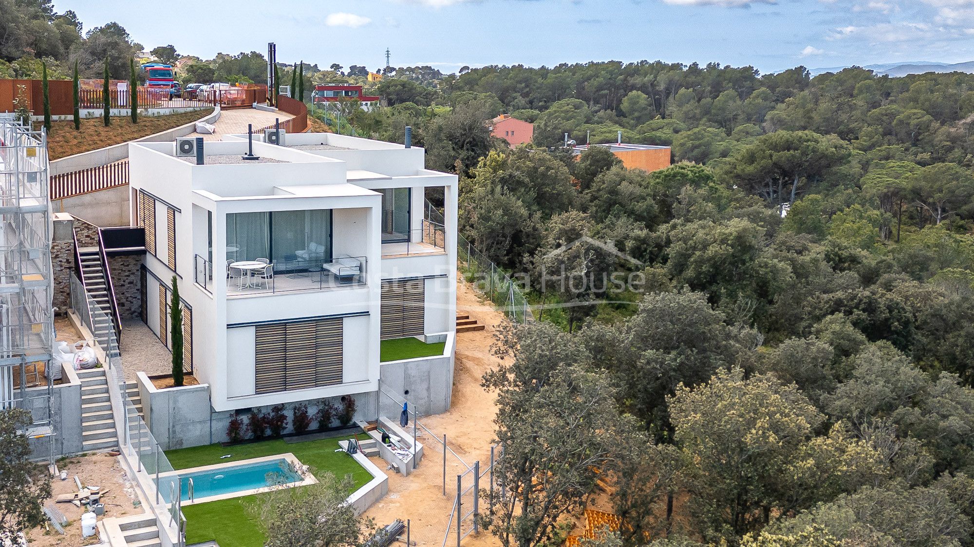 Exterior view of Single-family semi-detached for sale in Begur  with Air Conditioner, Heating and Private garden