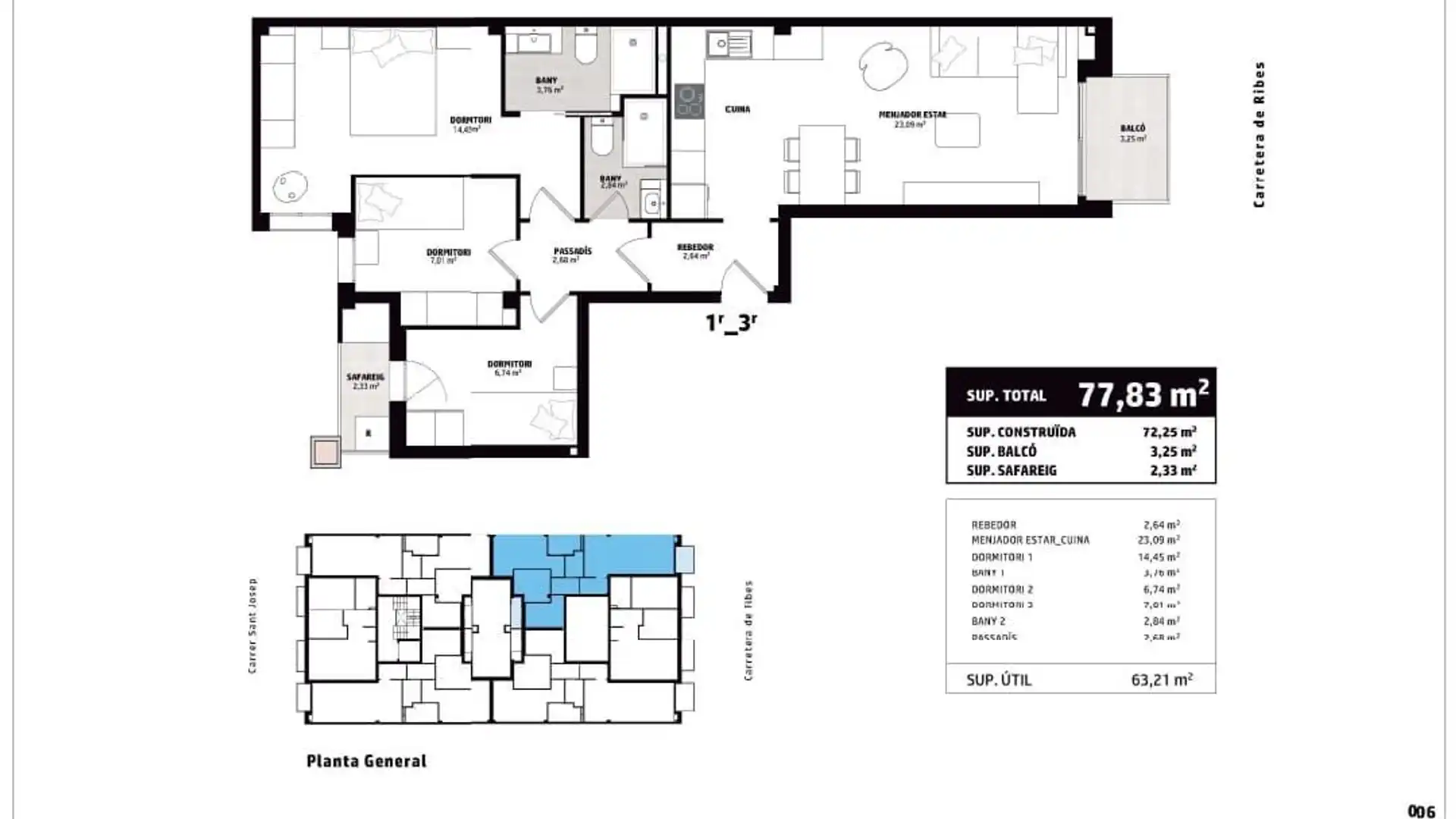 Flat for sale in Les Franqueses del Vallès  with Heating