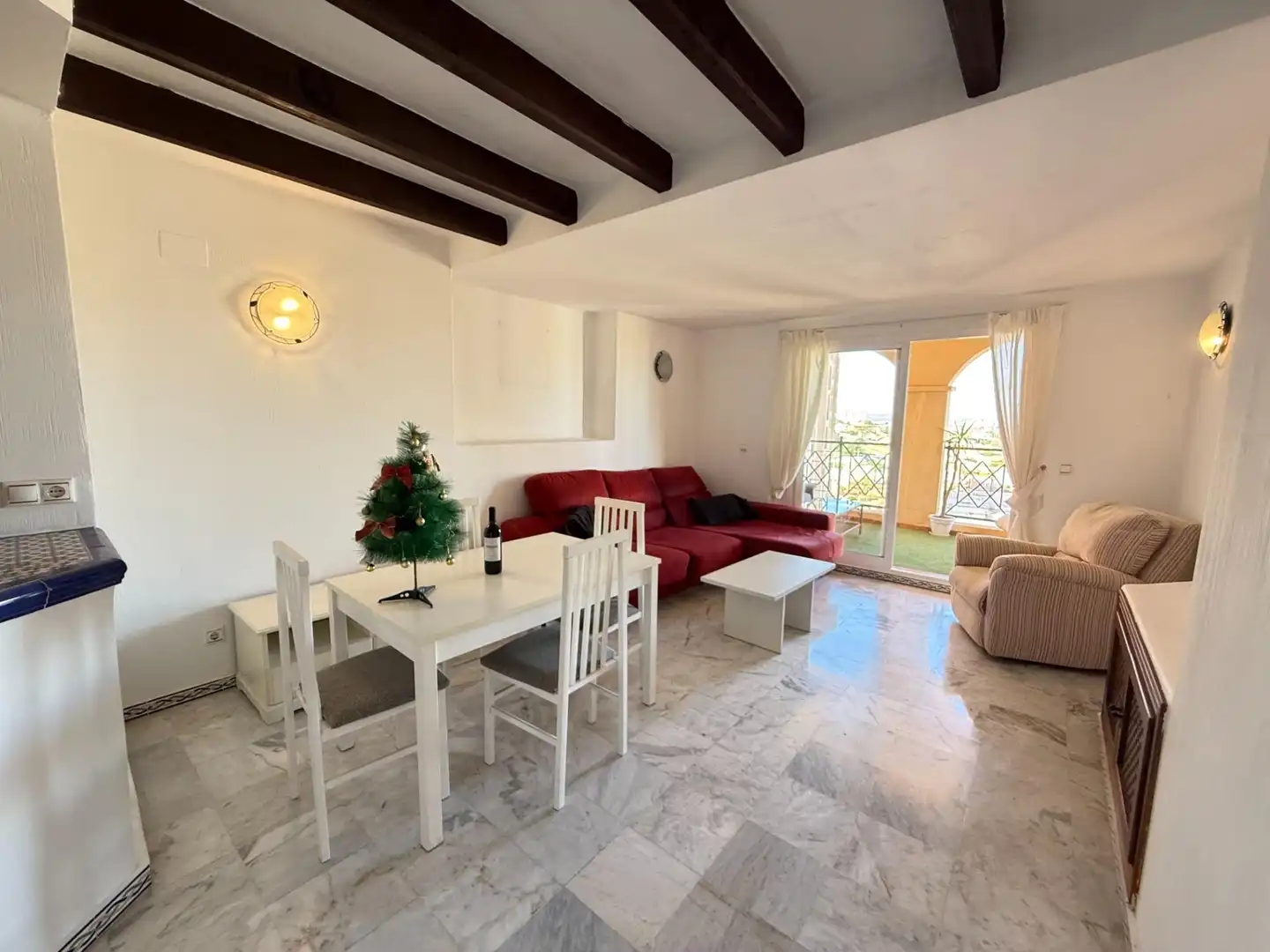 Sala de estar de Apartamento en venta en Torrevieja con Aire acondicionado, Terraza y Amueblado