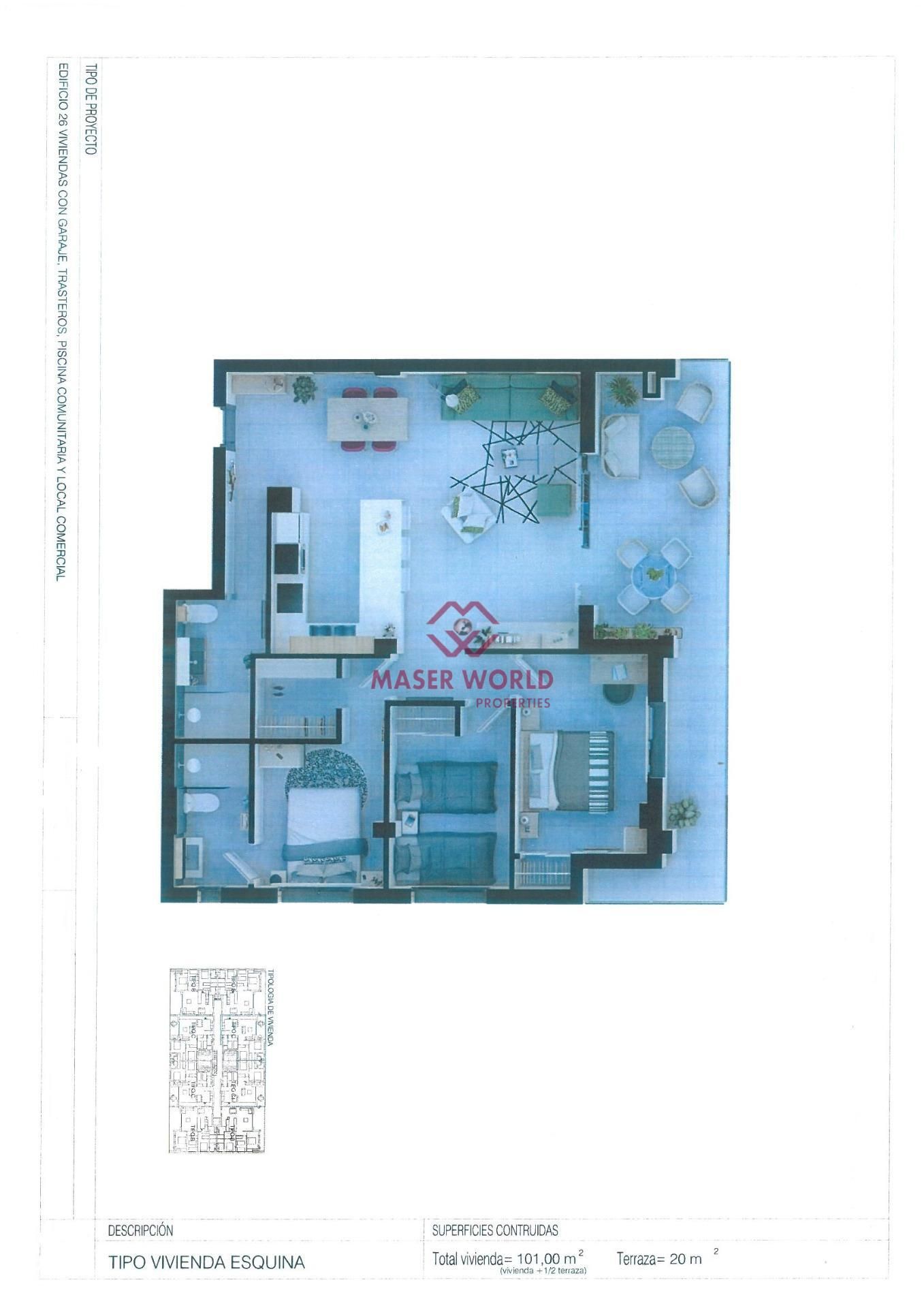 Habitación de Piso en venta en Alcantarilla con Terraza, Trastero y Piscina comunitaria