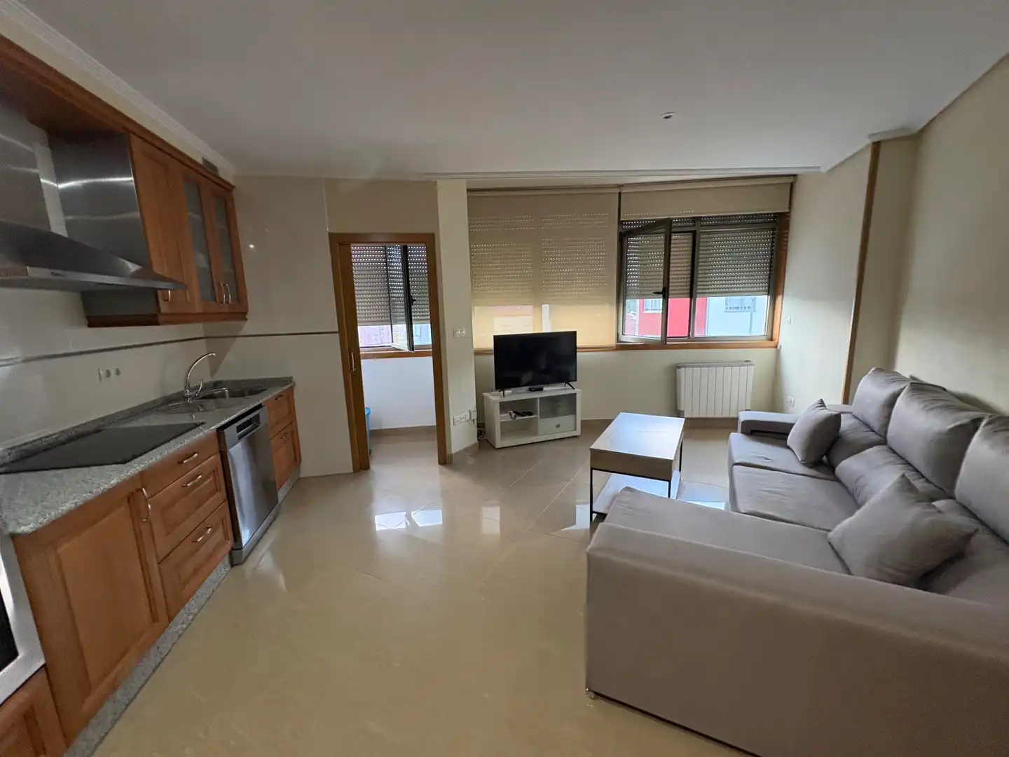 Sala de estar de Piso de alquiler en Ferrol con Calefacción, Parquet y Amueblado