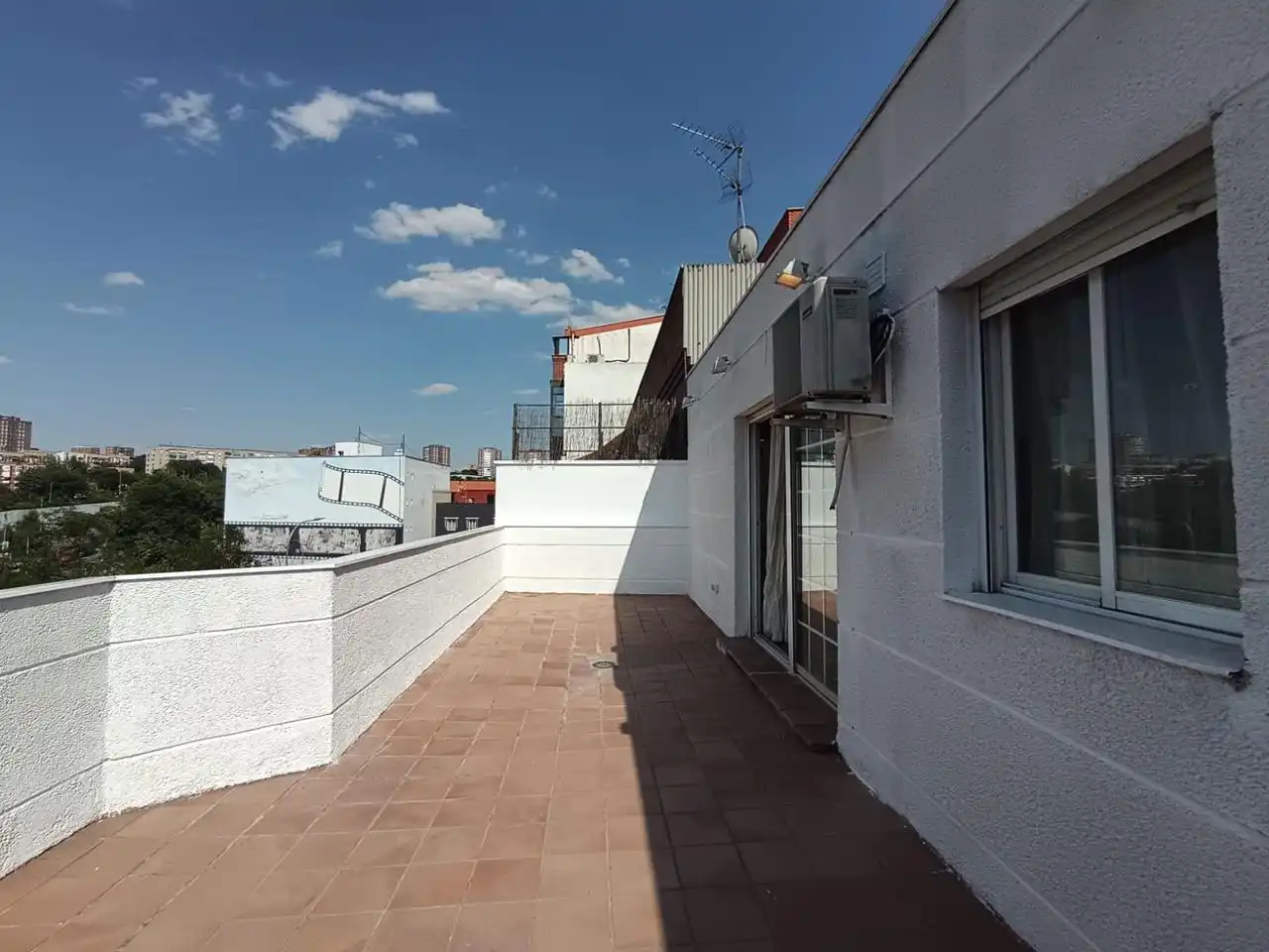 Terraza de Ático de alquiler en Madrid con Aire acondicionado, Calefacción y Terraza
