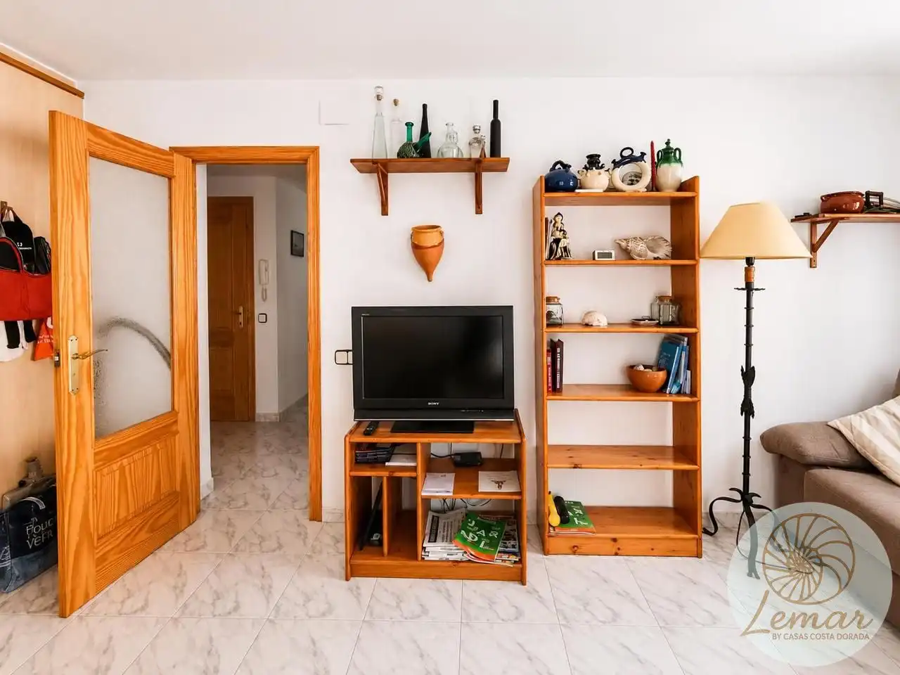 Sala de estar de Piso en venta en L'Ametlla de Mar  con Aire acondicionado, Terraza y Balcón