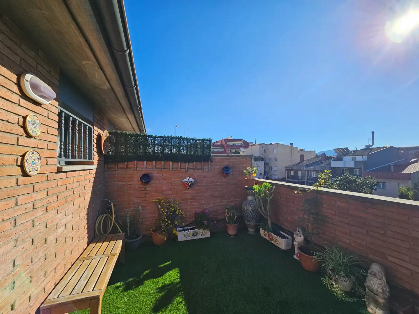 Terraza de Casa adosada en venta en Granollers