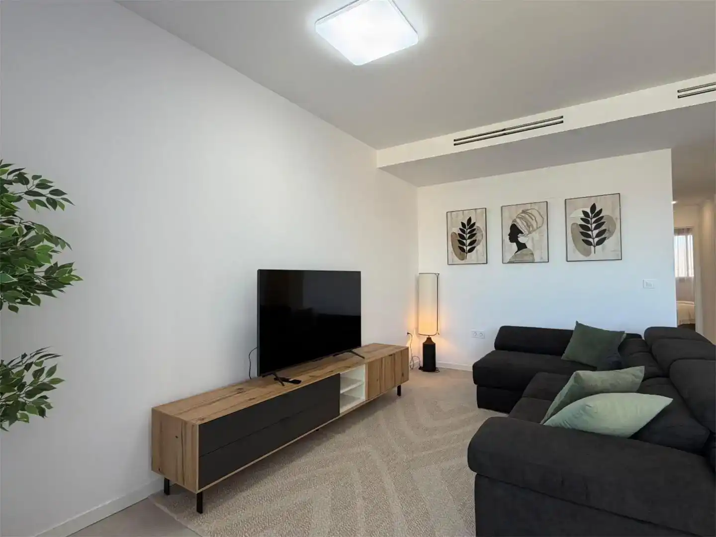 Sala d'estar de Pis en venda en Finestrat amb Aire condicionat, Piscina i Balcó