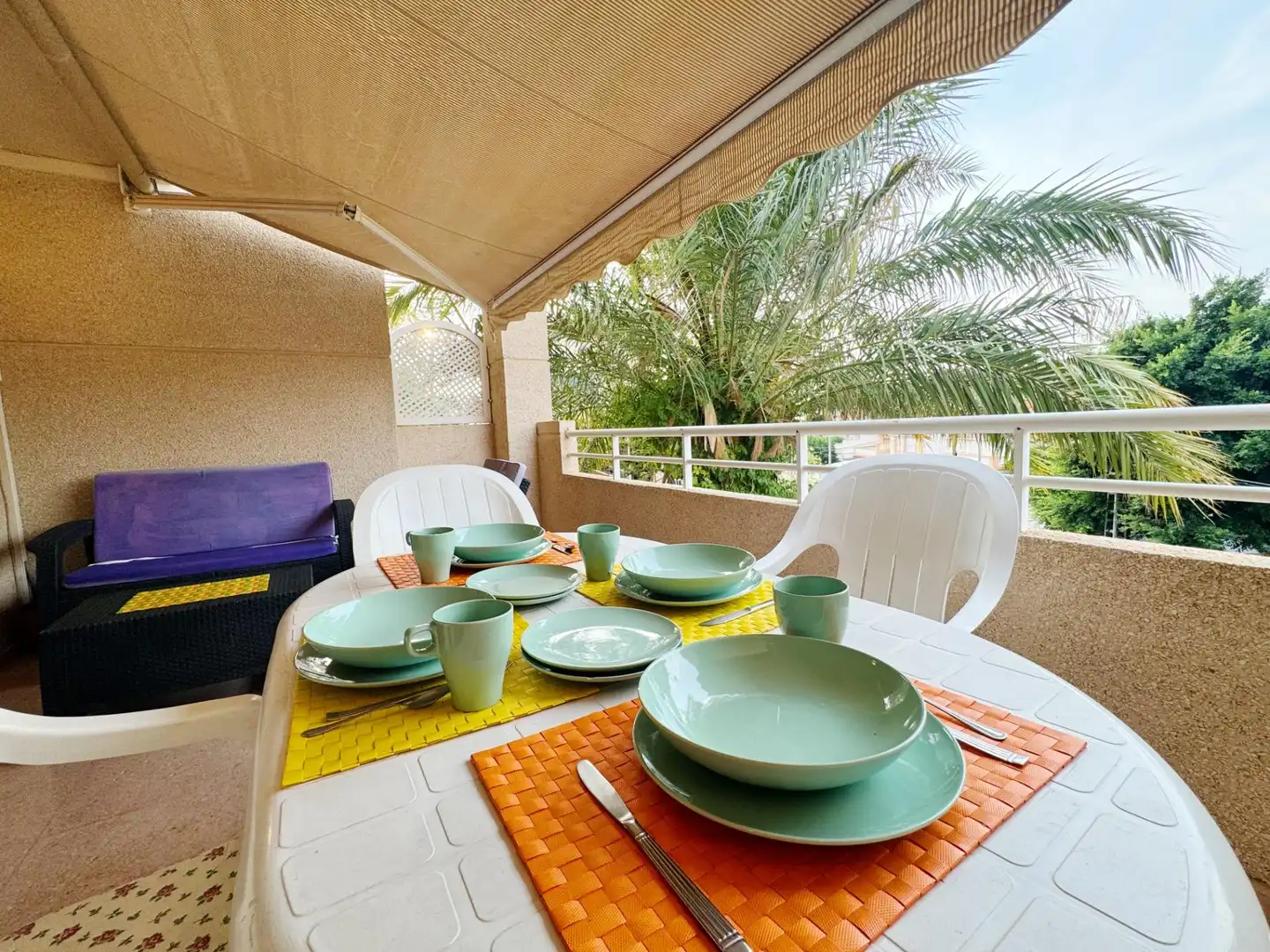 Terrace of Apartments for rent in El Campello  with Air Conditioner, Private garden and Terrace