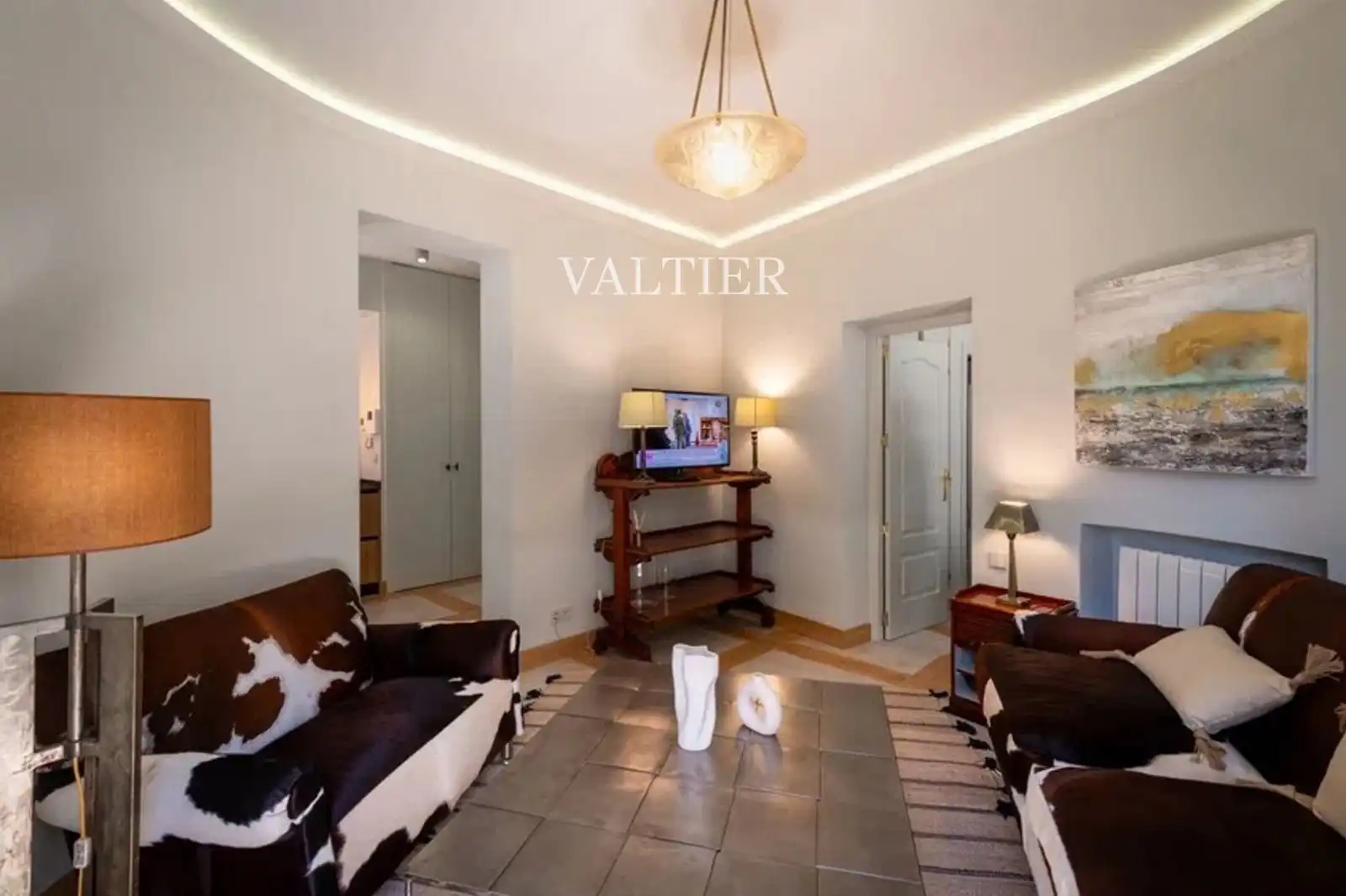 Wohnzimmer von Wohnung zum Verkauf in Madrid mit Klimaanlage, Heizung und Terrasse