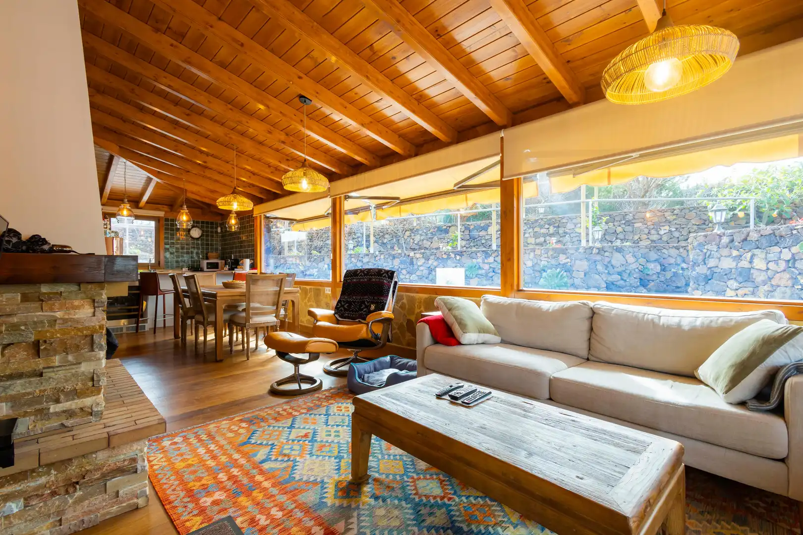 Sala d'estar de Finca rústica en venda en El Tanque amb Calefacció, Jardí privat i Terrassa