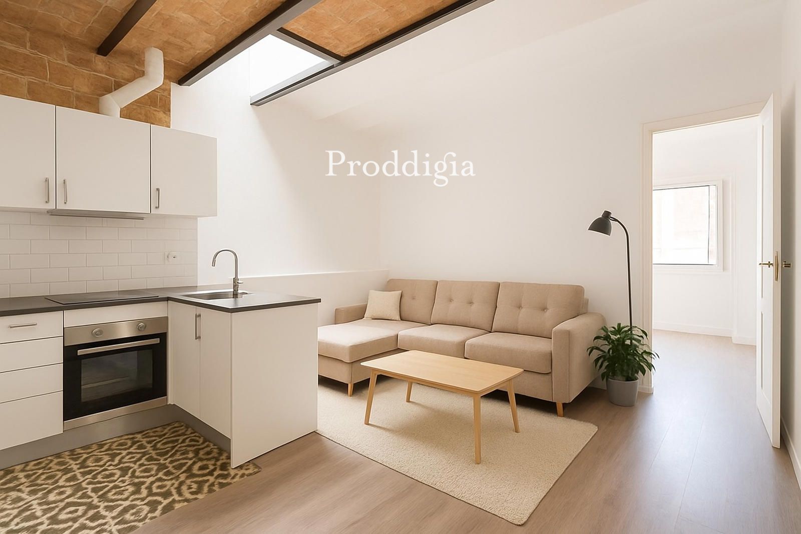 Sala d'estar de Àtic en venda en  Barcelona Capital amb Aire condicionat, Calefacció i Terrassa