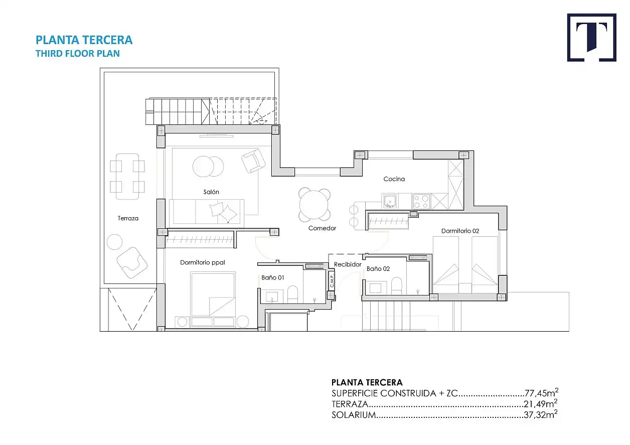 Appartement compact avec terrasse à vendre à Mar Menor Golf, imagen 25