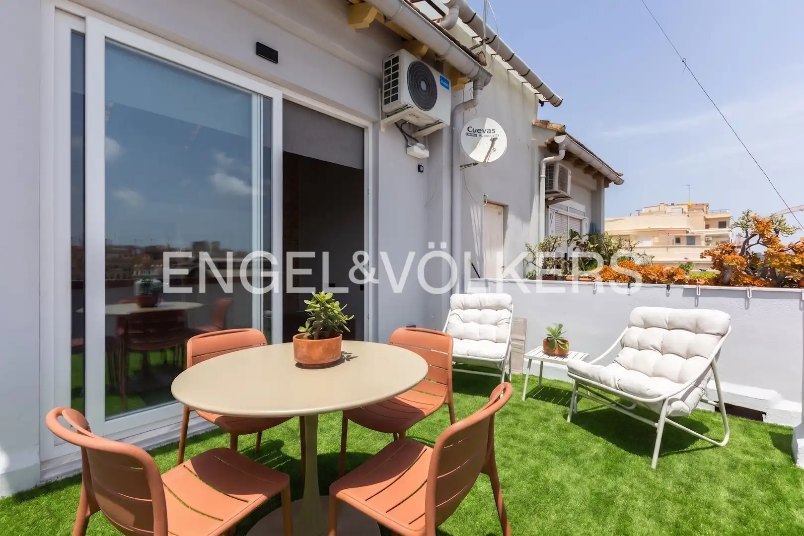Terraza de Piso de alquiler en Valencia con Aire acondicionado, Calefacción y Terraza