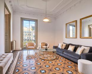 Living room of Flat to rent in  Barcelona Capital  with Air Conditioner, Heating and Terrace