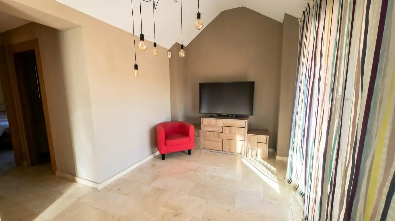 Sala de estar de Casa adosada en venta en Alicante / Alacant con Aire acondicionado, Jardín privado y Terraza