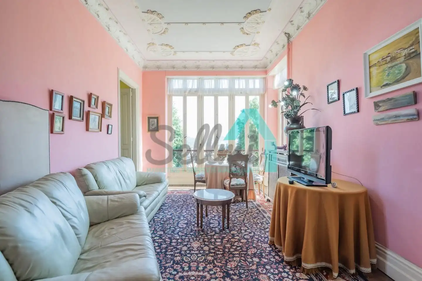 Living room of Houses for sale in Pravia  with Heating, Private garden and Parquet flooring