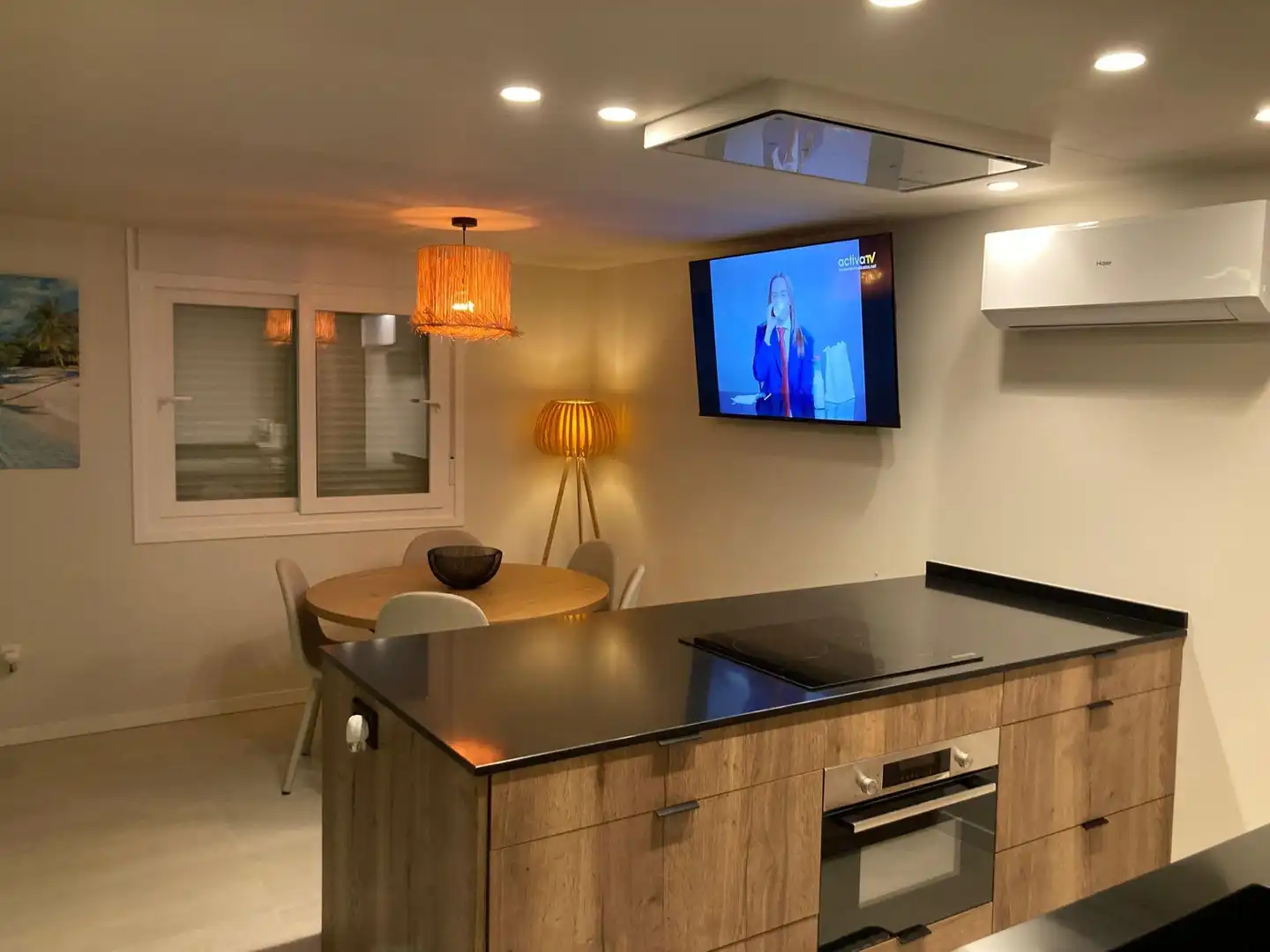 Kitchen of Flat for sale in La Pobla de Farnals  with Air Conditioner, Private garden and Furnished
