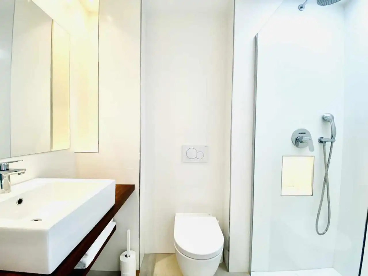Baño de Casa o chalet de alquiler en Santa Eulària des Riu con Aire acondicionado, Terraza y Piscina