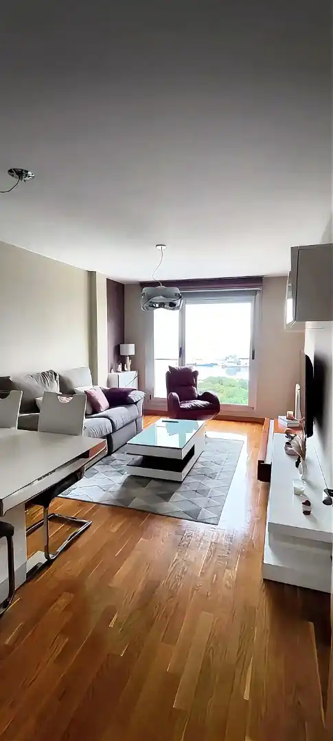 Living room of Flat for sale in Burela  with Heating, Parquet flooring and Storage room