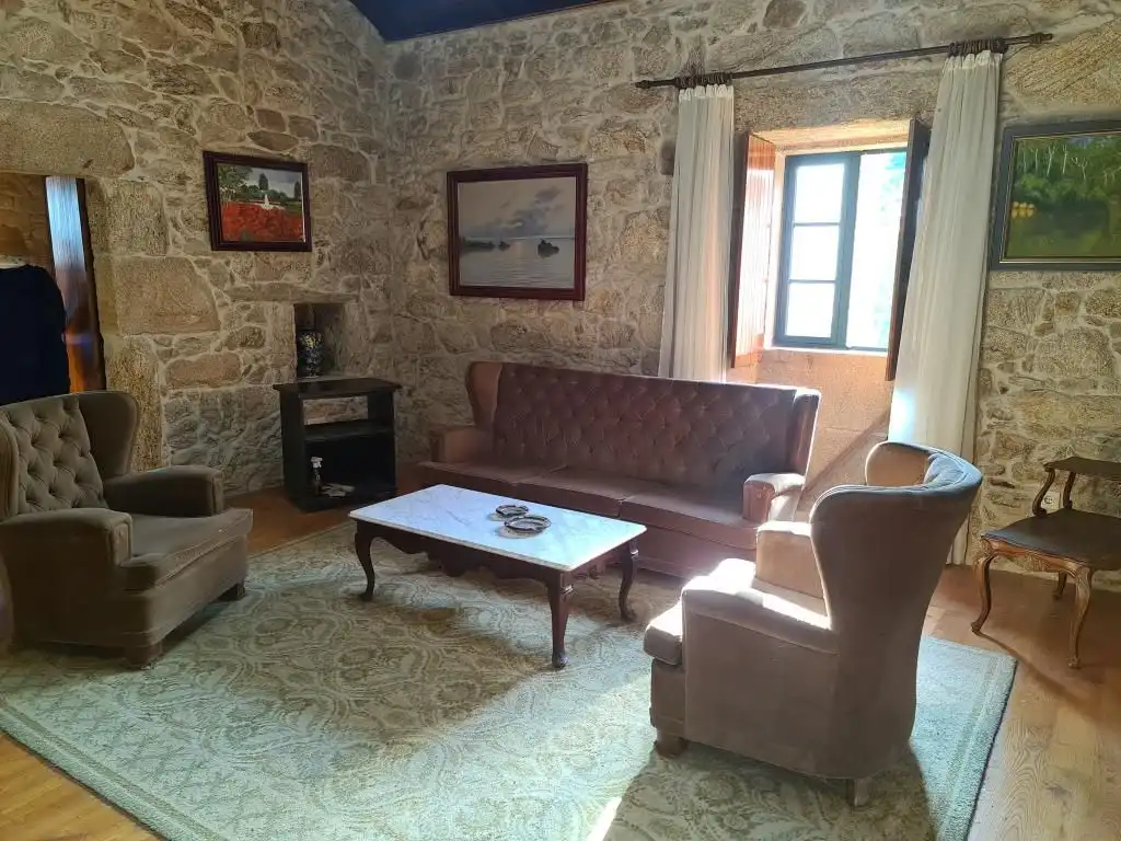 Sala de estar de Casa o chalet en venta en Dodro con Jardín privado, Parquet y Trastero