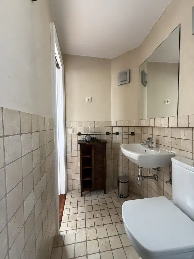 Badezimmer von Maisonette zur Miete in  Madrid Capital mit Klimaanlage und Balkon