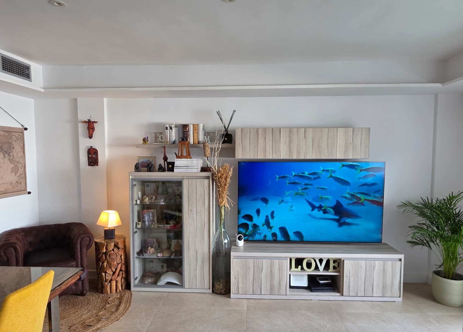 Living room of Single-family semi-detached for sale in Santa Eulària des Riu  with Air Conditioner, Heating and Terrace