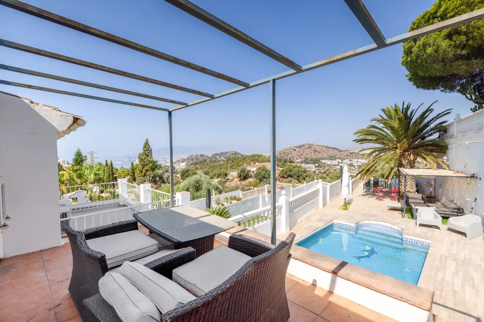Terraza de Casa adosada en venta en Málaga con Aire acondicionado, Calefacción y Jardín privado