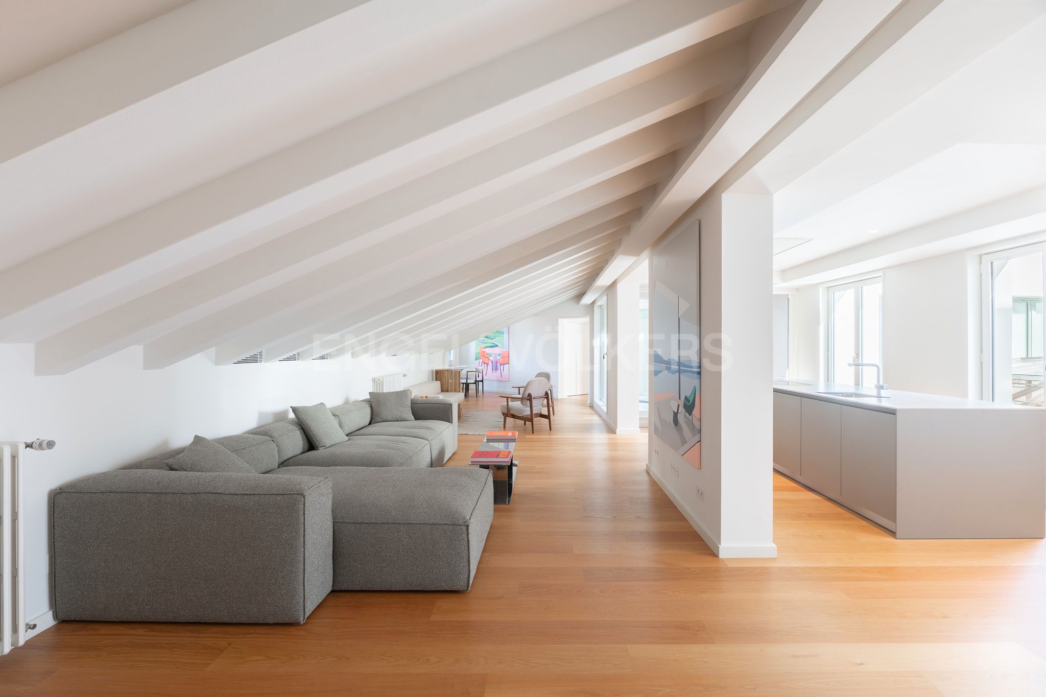 Sala d'estar de Apartament en venda en  Barcelona Capital amb Aire condicionat, Calefacció i Terrassa