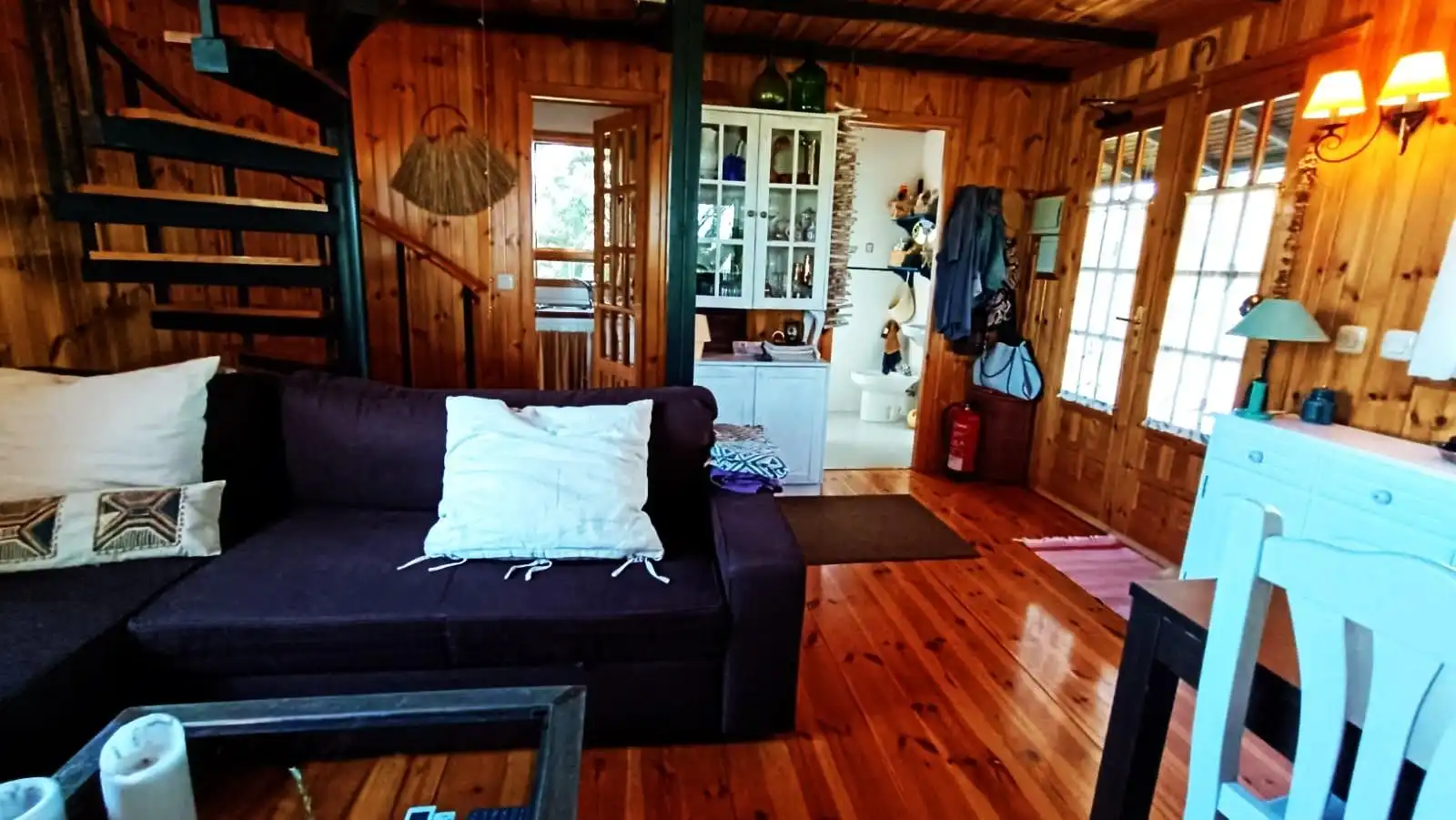 Sala d'estar de Casa o xalet en venda en Palacios del Pan amb Calefacció, Jardí privat i Terrassa