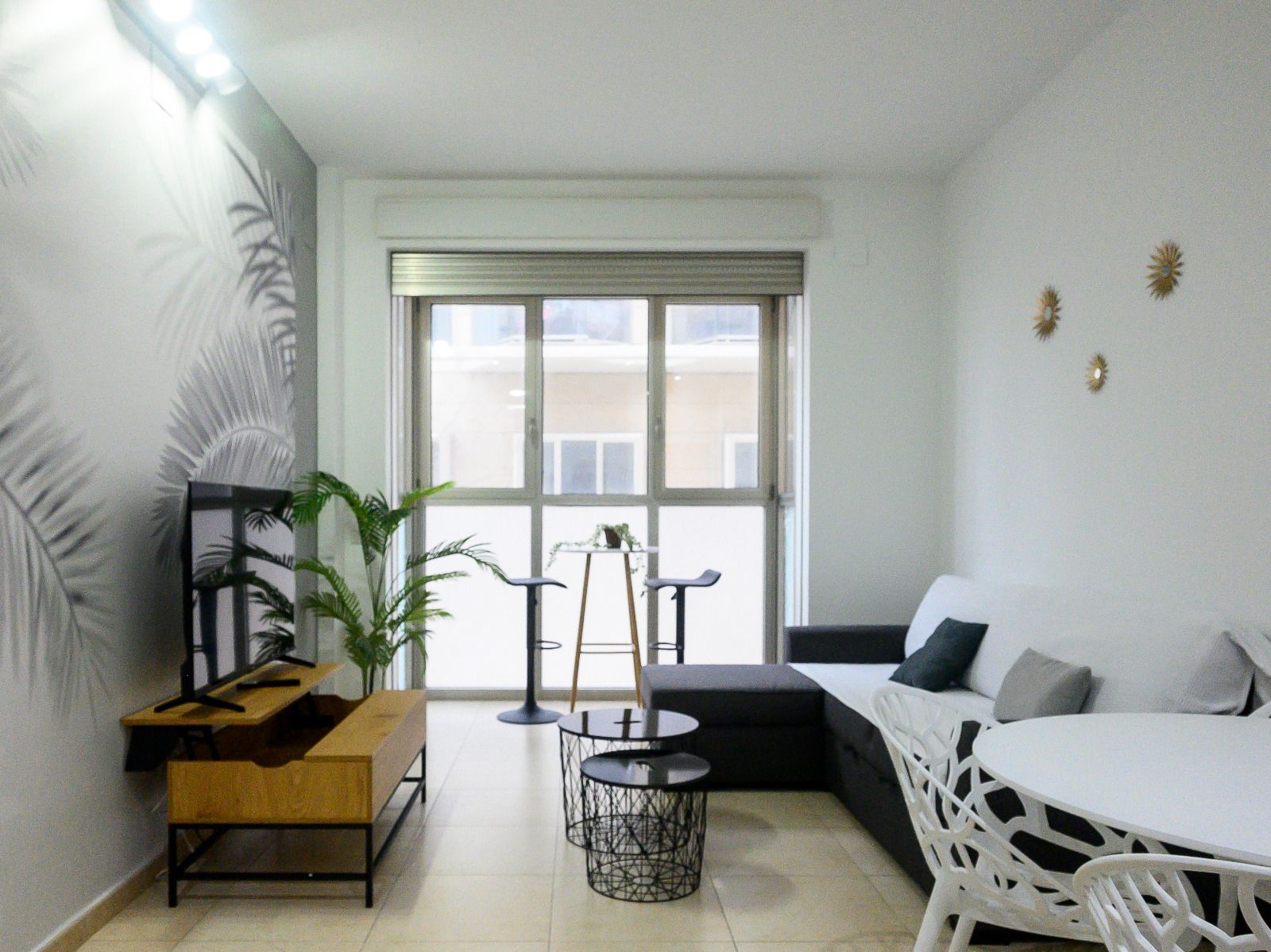 Sala de estar de Apartamento en venta en Alboraya con Aire acondicionado, Amueblado y Horno