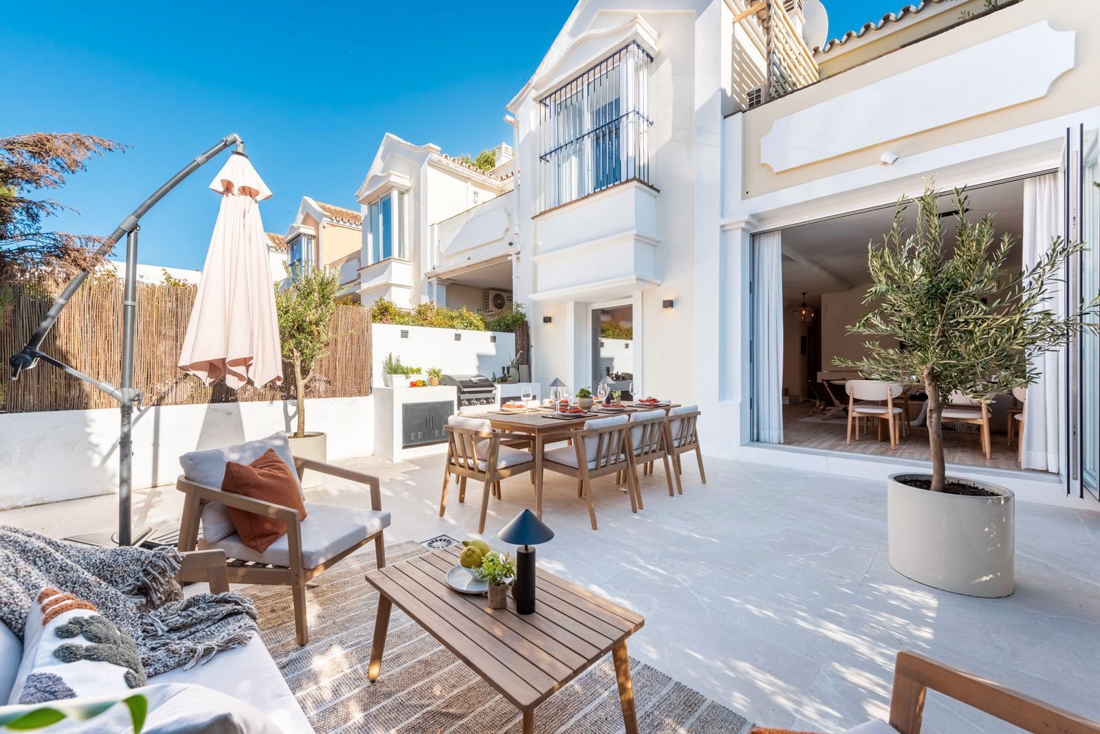 Terrace of Single-family semi-detached for sale in Marbella  with Terrace, Furnished and Community pool