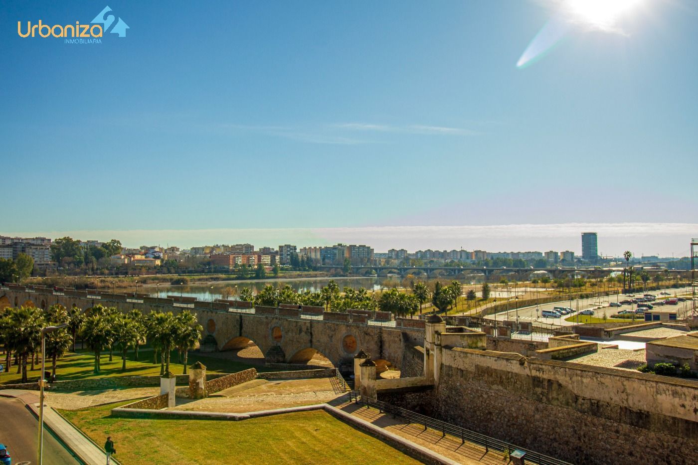 Garden of Attic for sale in Badajoz Capital  with Air Conditioner, Heating and Terrace